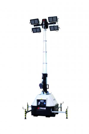 Baustellenbeleuchtung Lichtmast