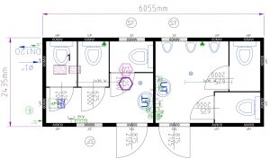 WC-Container 20' D/H