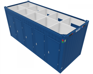 WC-Container 20' "Maxi" 10 Kabinen