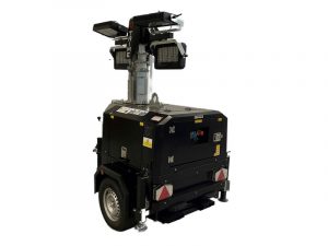 Baustellenbeleuchtung Lichtmast mit Motor